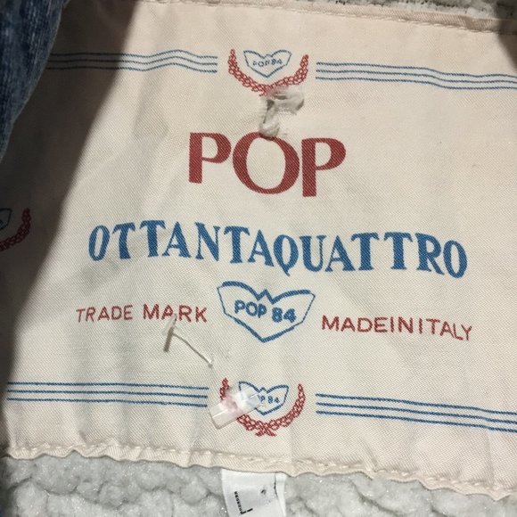VINTAGE POP OTTANTAQUATTRO DENIM JACKETS SIZE L - Picture 15 of 15